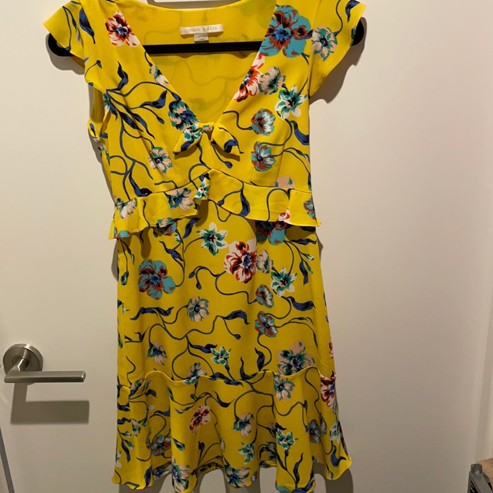 Yellow floral dress